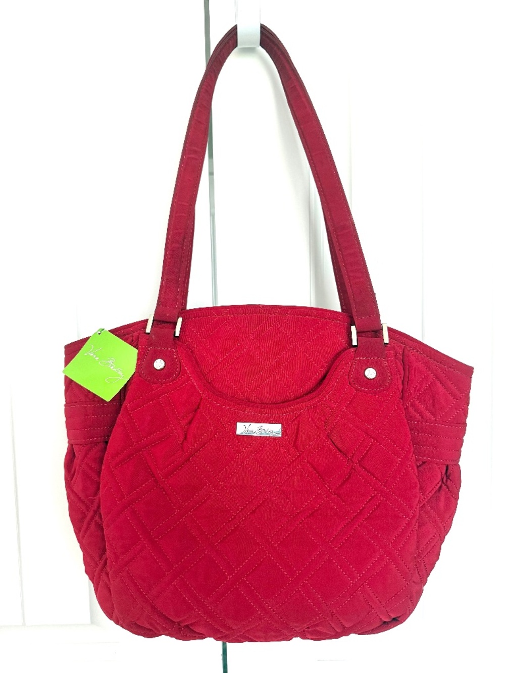 Vera Bradley Glenna Shoulder Tote Tango Red NWT Retired Zip Top Bag